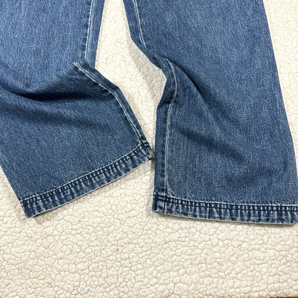 Vintage Y2K Lauren Jeans Co Women's Wide Leg Cargo Jeans Ralph Lauren Size M - Picture 7 of 10